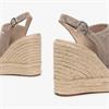 NeroGiardini Espadrille Wedge Slingback - Beige Suede